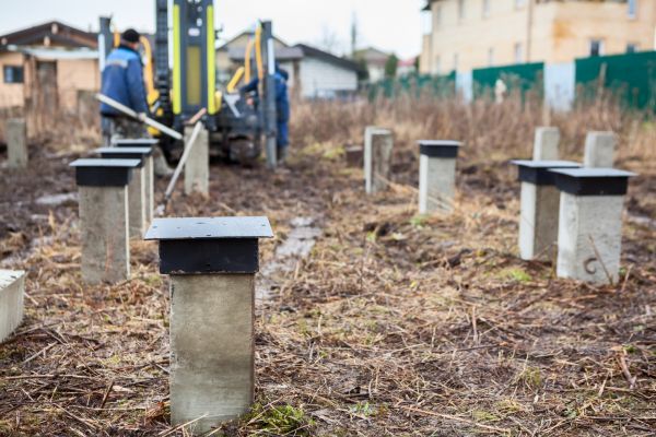 Concrete Piling Installation in Plainfield