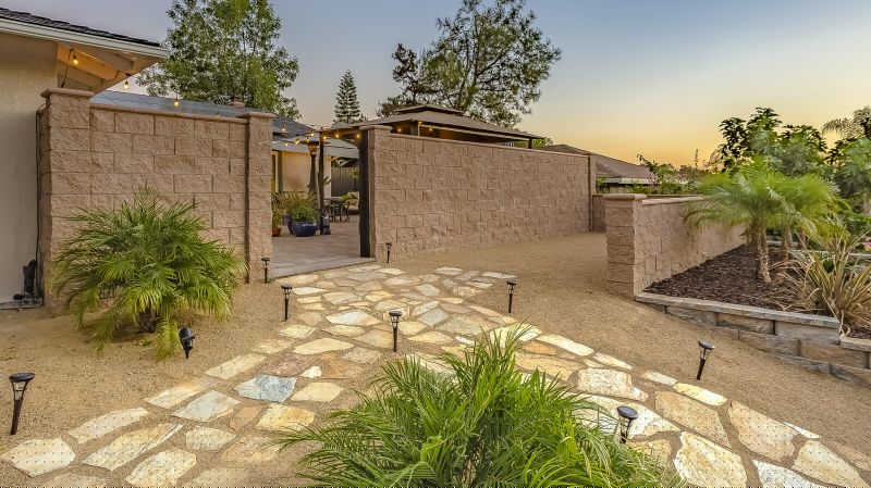 Backyard Pathway Construction