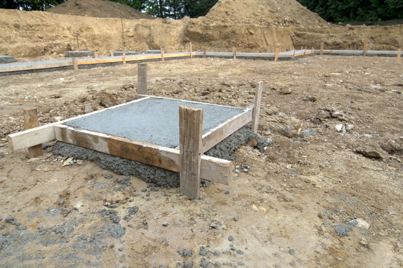 Cement Footing Installation